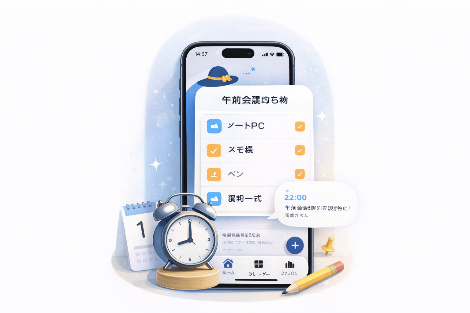 前夜と当日の通知設計
